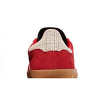 adidas Gazelle Indoor Better Scarlet Wonder White Gum (W) – detail materiálu | Purekickz