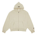Fear of God Essentials Fleece Zip Up Hoodie Heather Stone