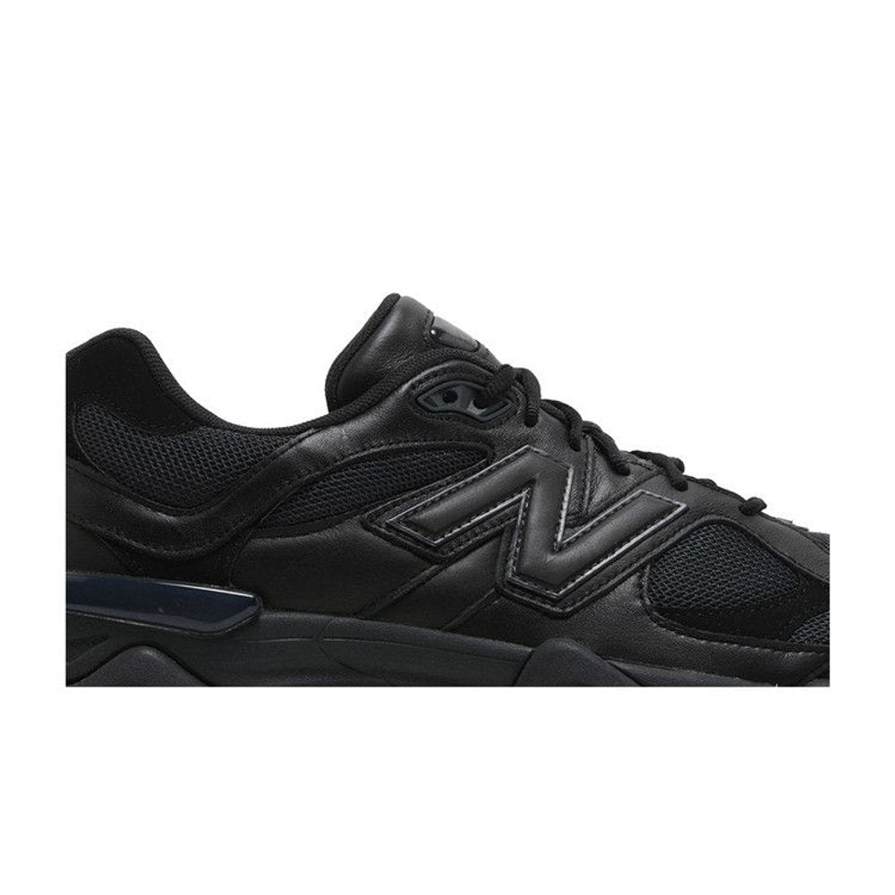 New Balance 9060 Triple Black Leather – detail | Purekickz