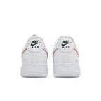 Nike Air Force 1 Low Just Do It White Noble Green Metallic Silver University Red – podrážka | Purekickz