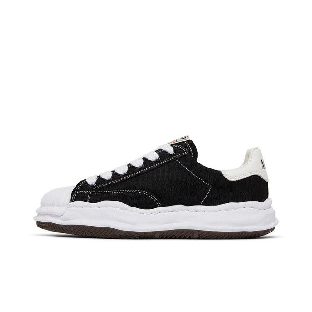 Maison Mihara Yasuhiro Blakey OG Sole Canvas Low Black White – hlavní pohled | Purekickz