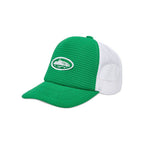 Corteiz Short Peak Trucker Green – boční pohled | Purekickz