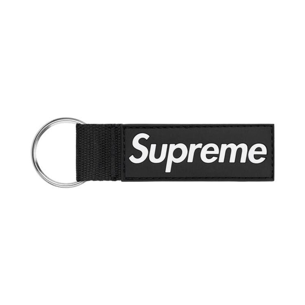 Supreme Webbing Keychain Black – hlavní pohled | Purekickz