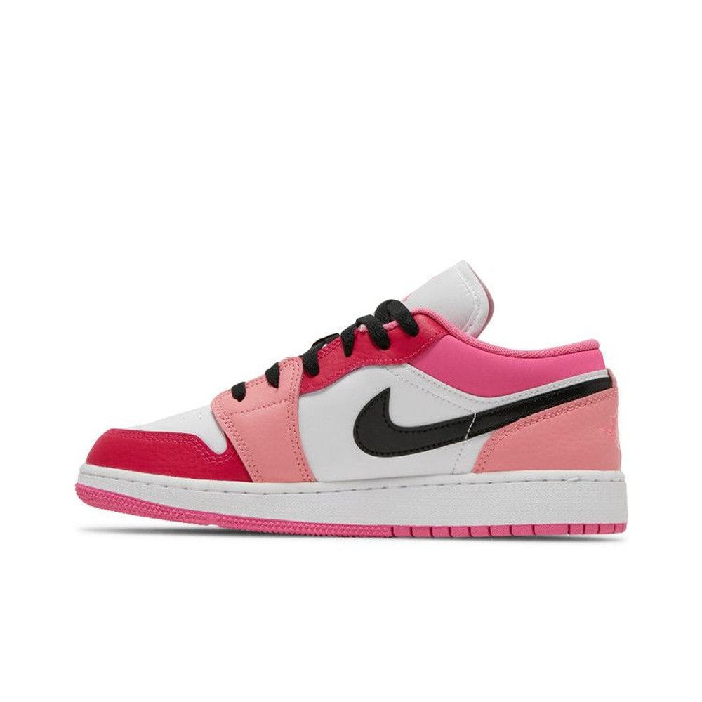 Jordan 1 Low Pink Red (GS) – hlavní pohled | Purekickz