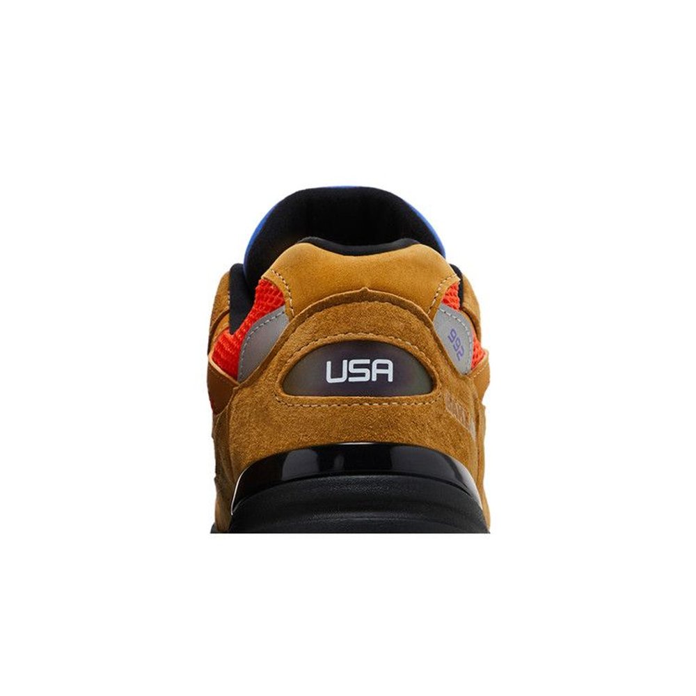 New Balance 992 MiUSA Action Bronson Tiger Eye – detail materiálu | Purekickz