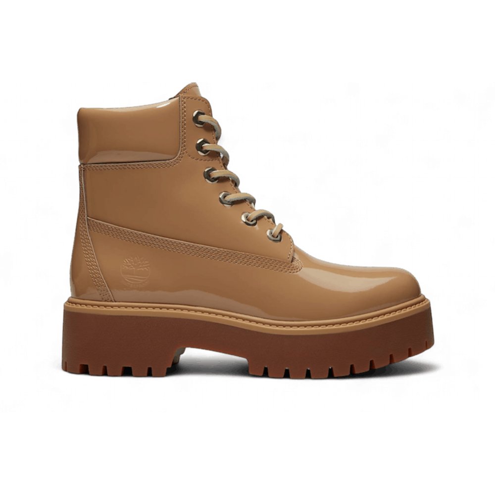 Timberland Stone Street 6 Inch Waterproof Platform Boot Beige (W)