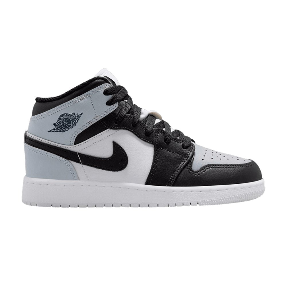 Jordan 1 Mid Black Aura Squadron Blue (GS) – hlavní pohled | Purekickz
