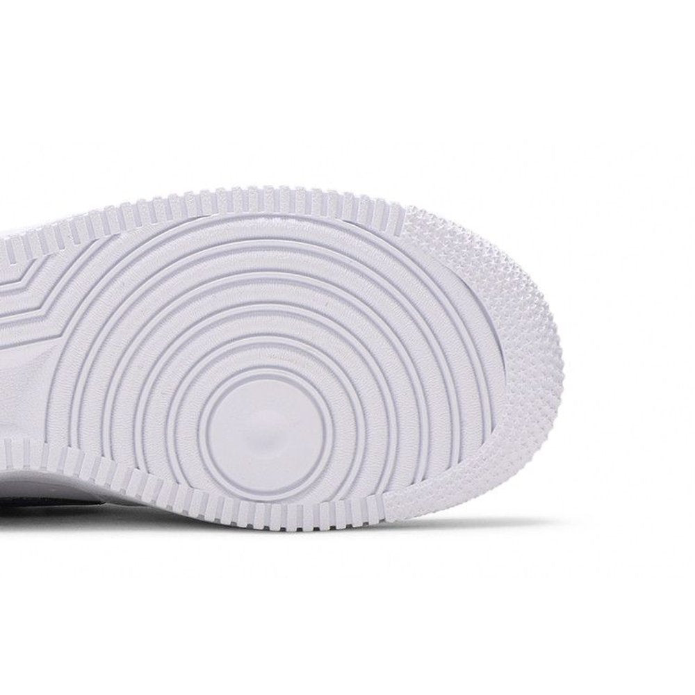 Nike Air Force 1 Low LV8 White Dark Purple (GS) – pohled shora | Purekickz