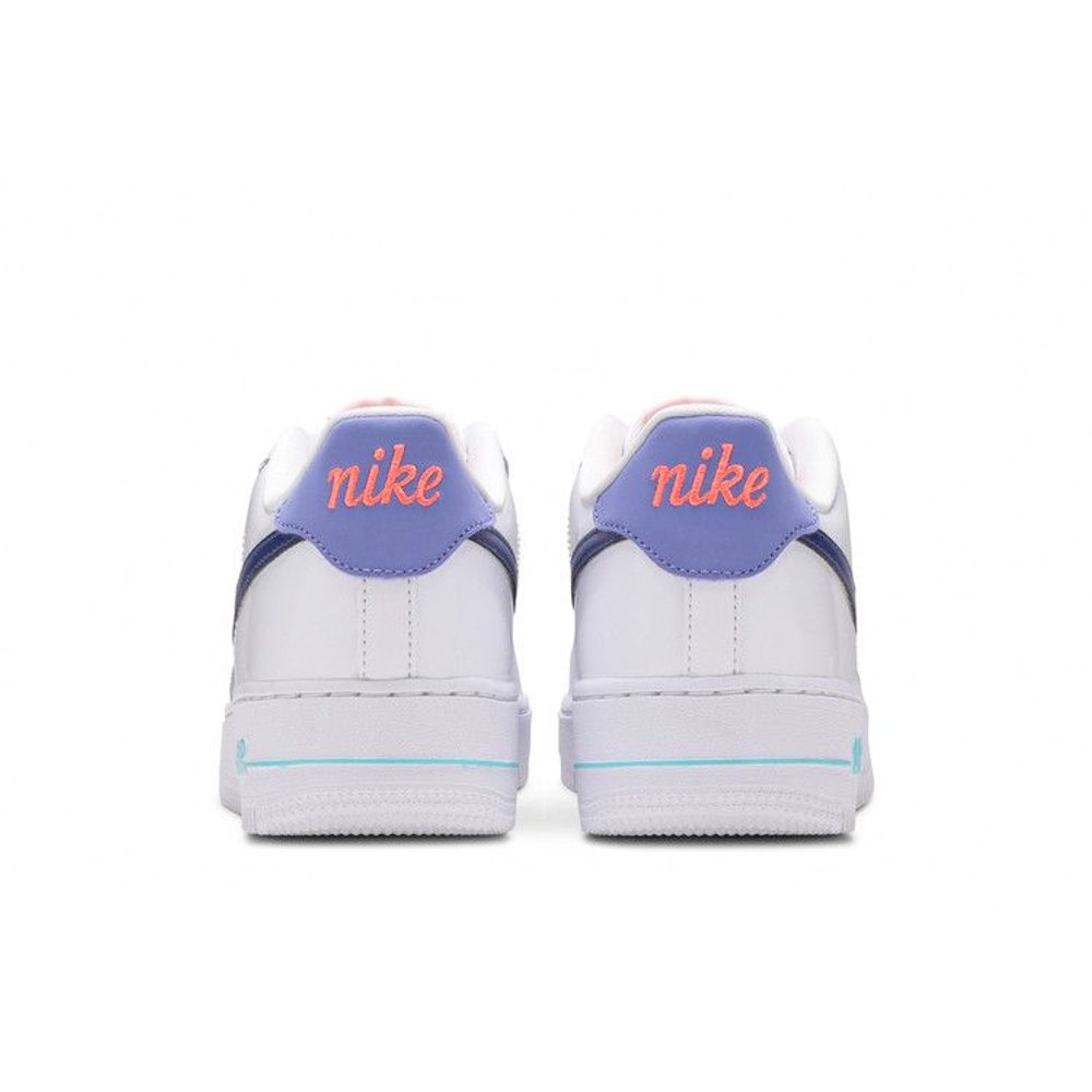 Nike Air Force 1 Low LV8 White Dark Purple (GS) – podrážka | Purekickz