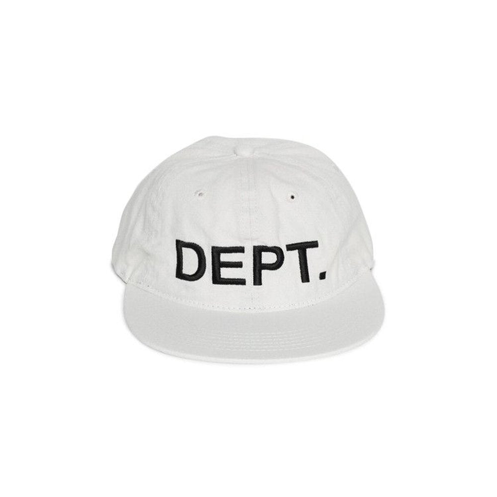 Gallery Dept. Logo Embroidered Hat White – hlavní pohled | Purekickz