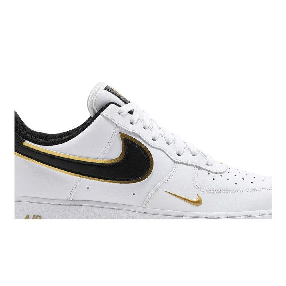 Nike Air Force 1 Low '07 LV8 Double Swoosh White Metallic Gold – detail | Purekickz