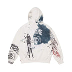 Supreme Overprint Hooded Sweatshirt White – boční pohled | Purekickz