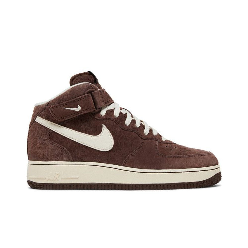 Nike Air Force 1 Mid QS Chocolate – boční pohled | Purekickz