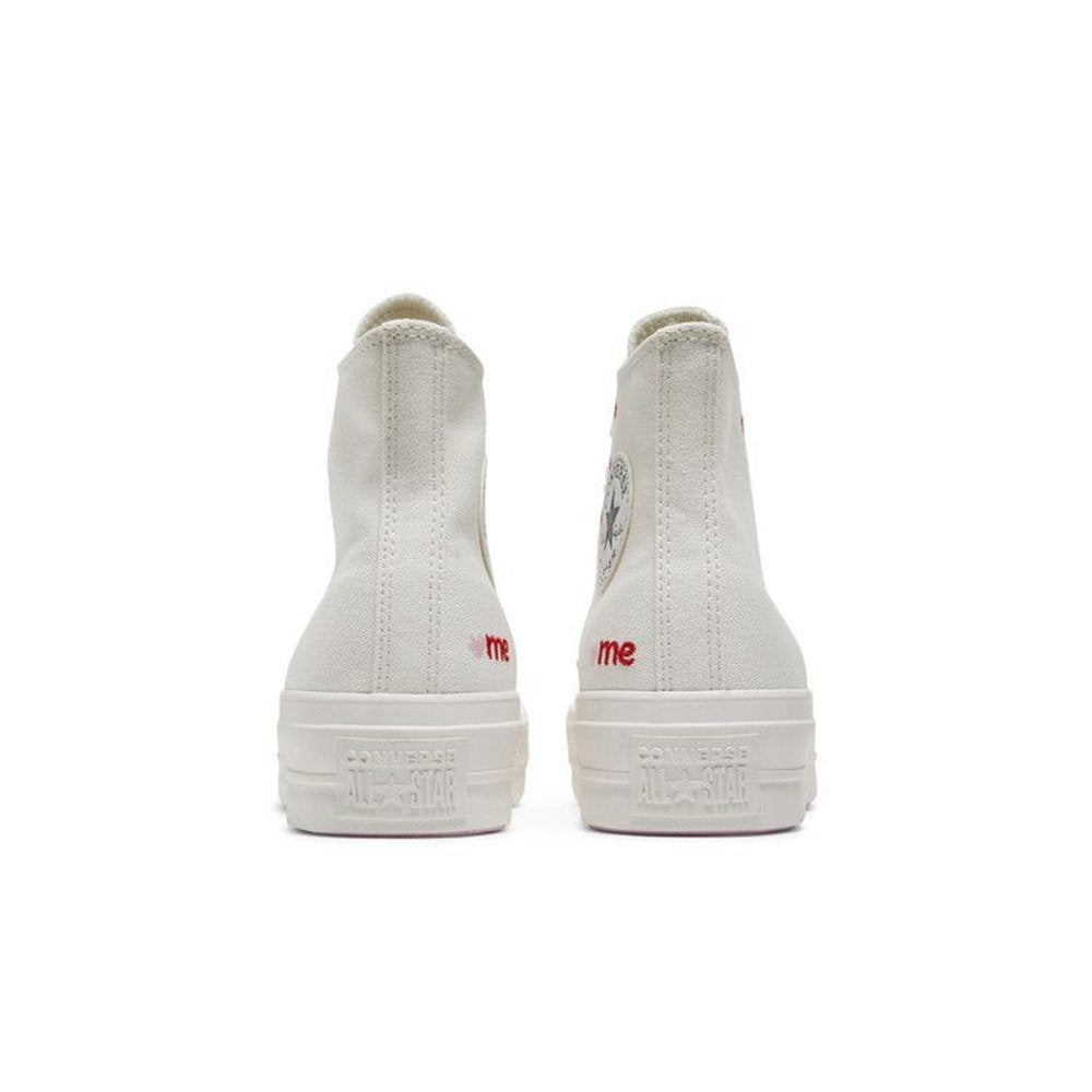 Converse Chuck Taylor All Star Lift Hi White Red (W) – podrážka | Purekickz