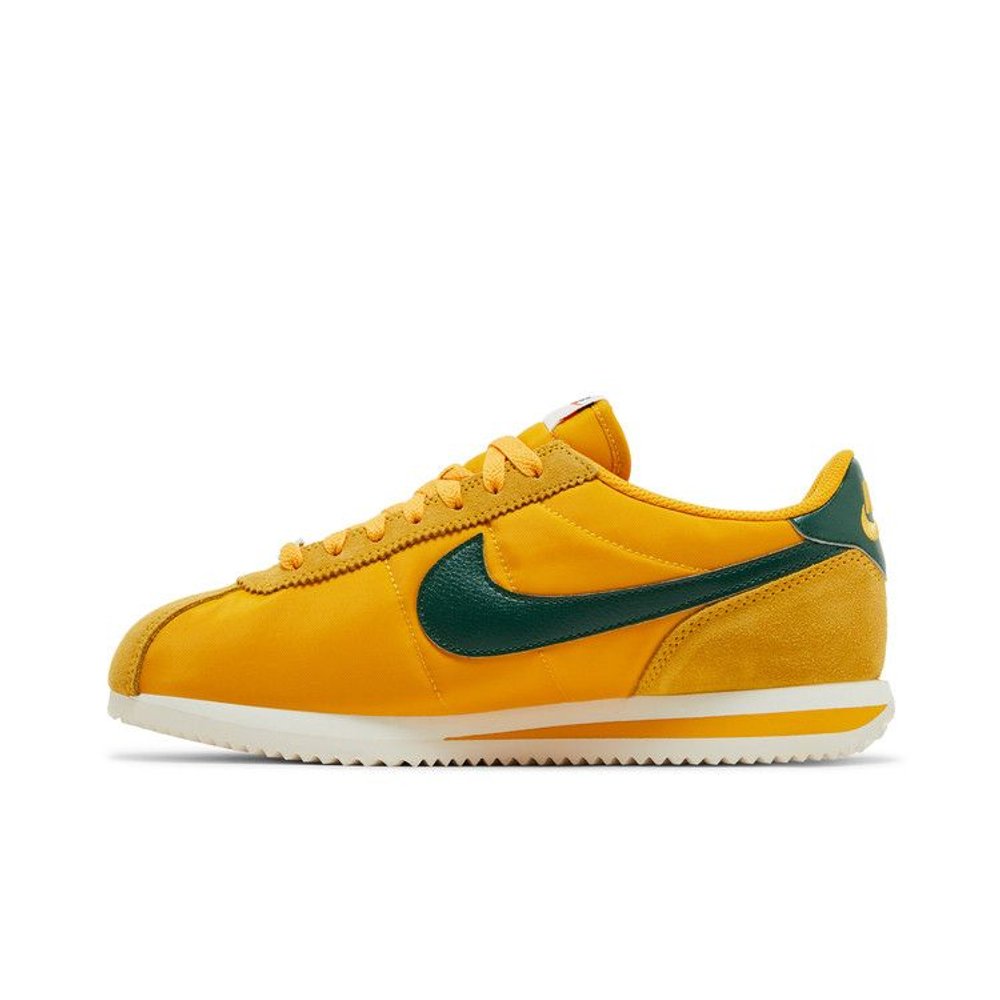 Nike Cortez Textile Yellow Ochre Gorge Green (W) – hlavní pohled | Purekickz