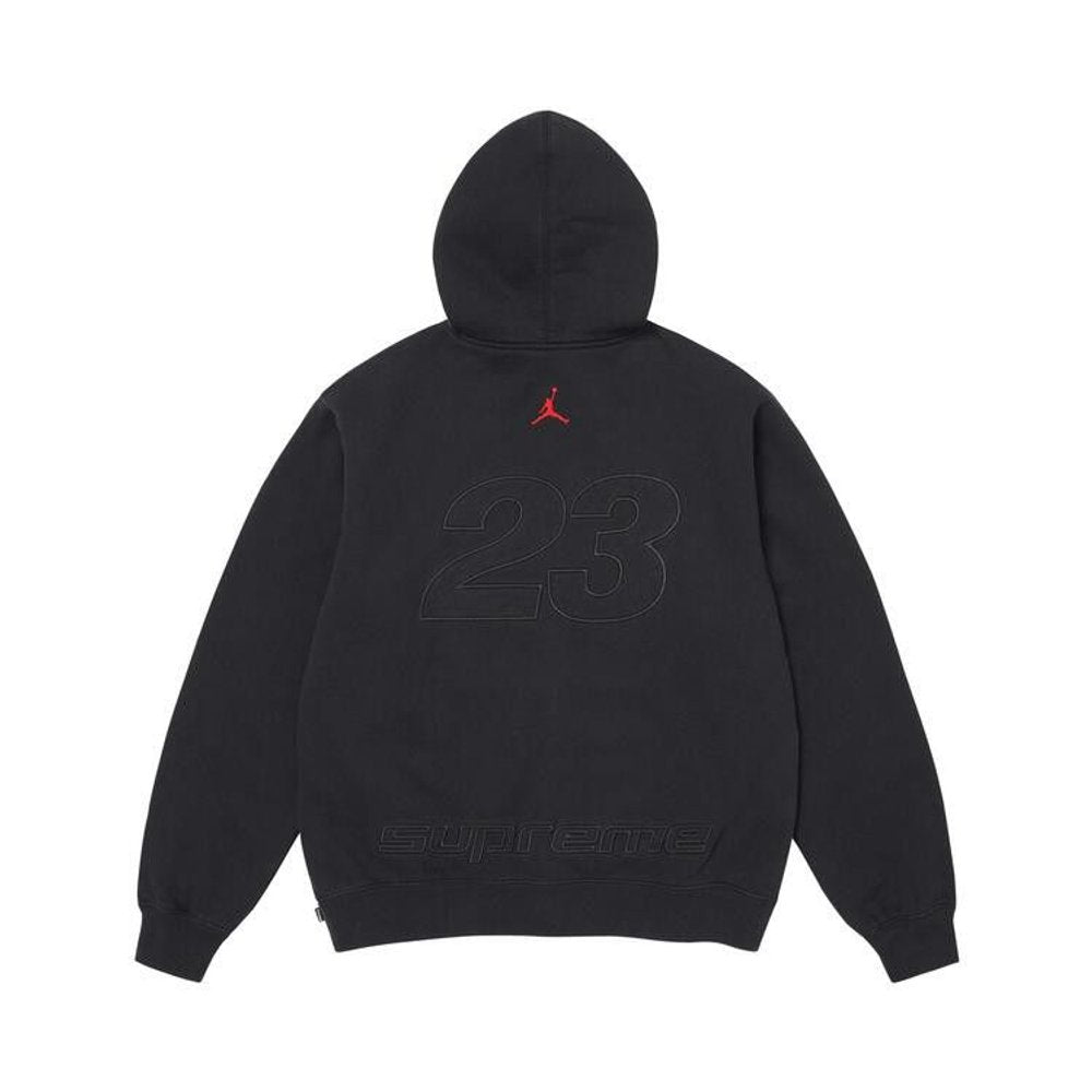 Supreme Jordan Hooded Sweatshirt (SS26) Black – boční pohled | Purekickz