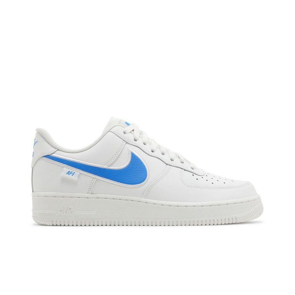 Nike Air Force 1 Low '07 Blue Label White – boční pohled | Purekickz
