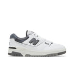 New Balance 550 White Grey Dark Grey – boční pohled | Purekickz