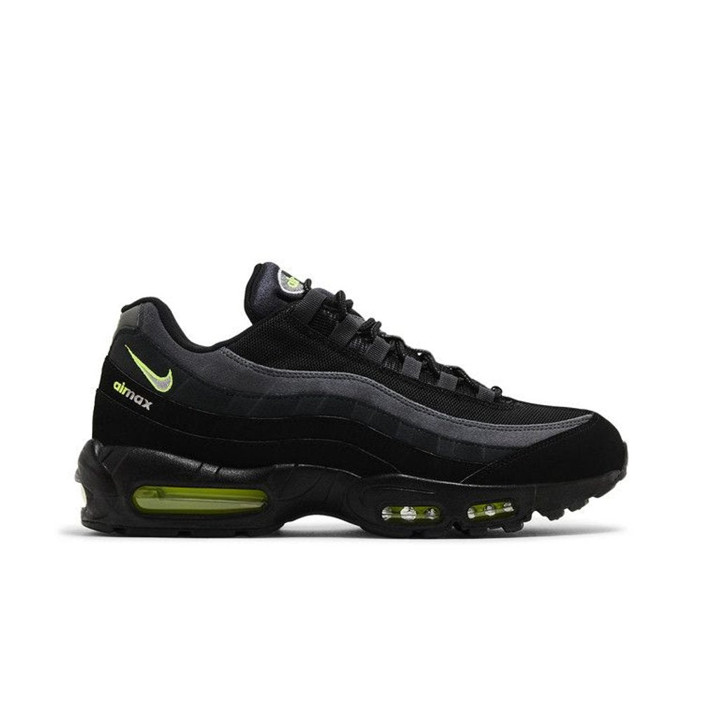 Nike Air Max 95 Retro Logo Black Grey Volt – boční pohled | Purekickz