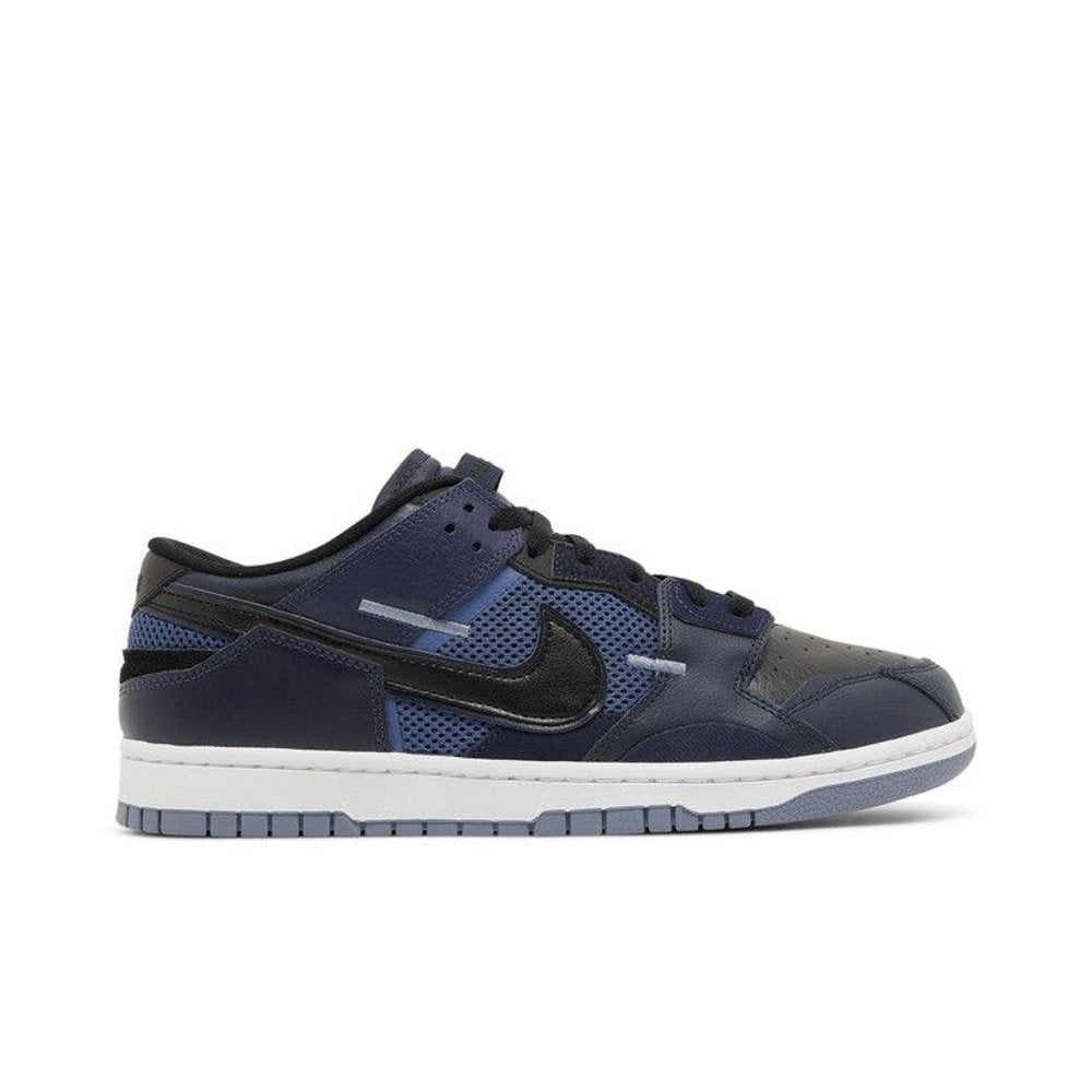 Nike Dunk Low Scrap Black Navy – boční pohled | Purekickz