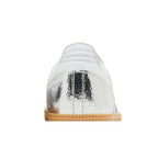 adidas Samba OG Silver Metallic Cracked Leather (W) – detail materiálu | Purekickz