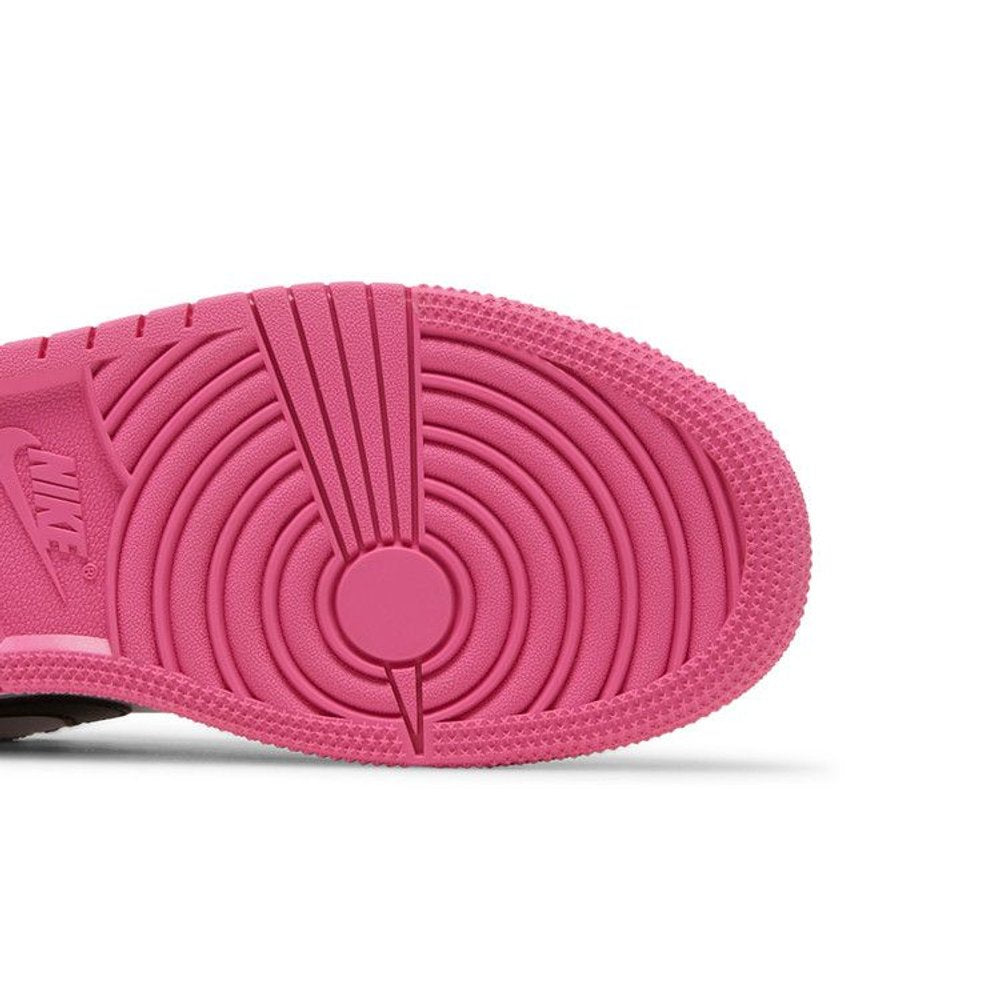 Jordan 1 Low Pink Red (GS) – pohled shora | Purekickz