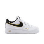 Nike Air Force 1 Low '07 LV8 Double Swoosh White Metallic Gold – boční pohled | Purekickz