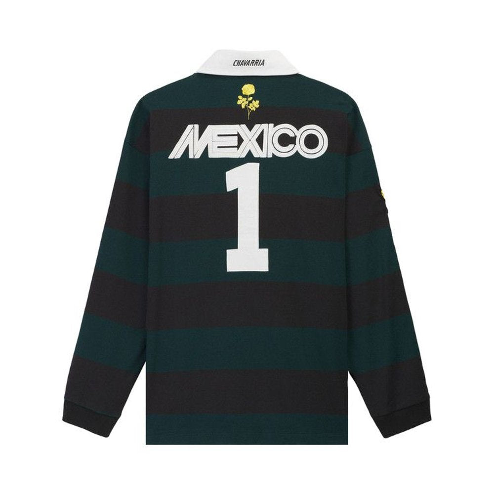 adidas x Willy Chavarria WC Portero Rugby Longsleeve Black – boční pohled | Purekickz