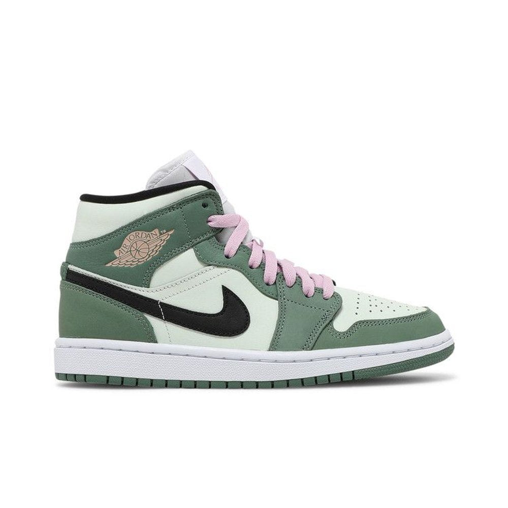 Jordan 1 Mid Dutch Green (W) – boční pohled | Purekickz