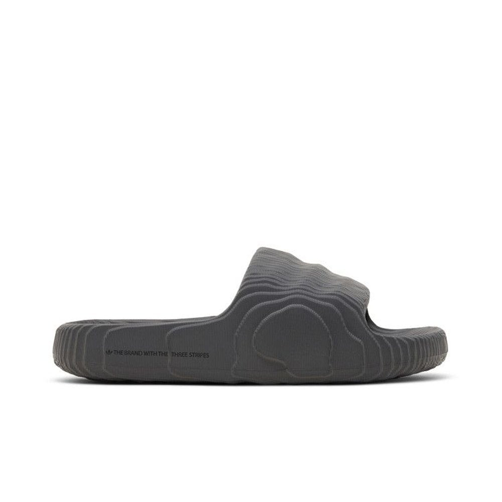 adidas Adilette 22 Slides Grey Five – boční pohled | Purekickz