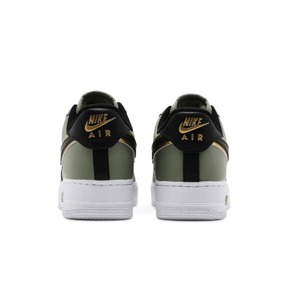 Nike Air Force 1 Low '07 LV8 Double Swoosh Olive Gold Black – podrážka | Purekickz