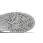 Nike Dunk Low White Light Smoke Grey – pohled shora | Purekickz