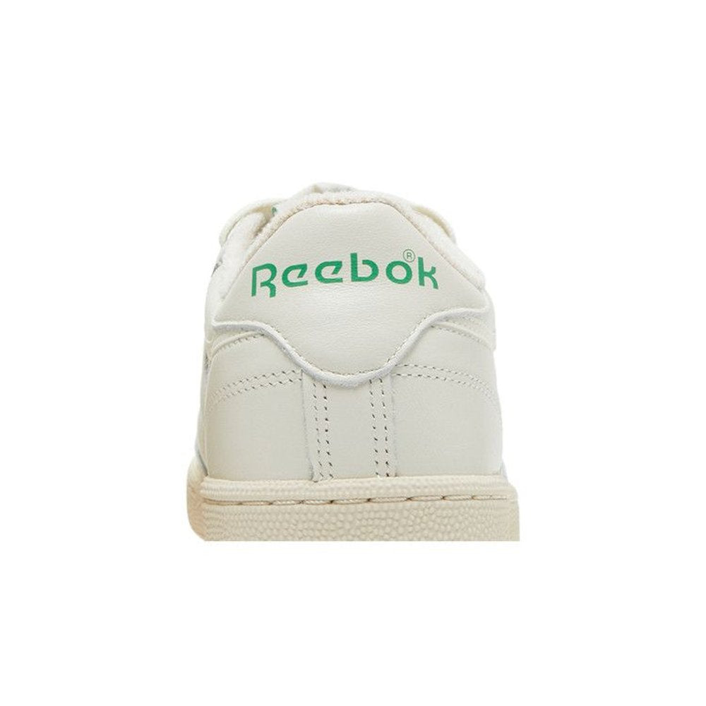 Reebok Club C 85 Vintage Chalk Glen Green – detail materiálu | Purekickz