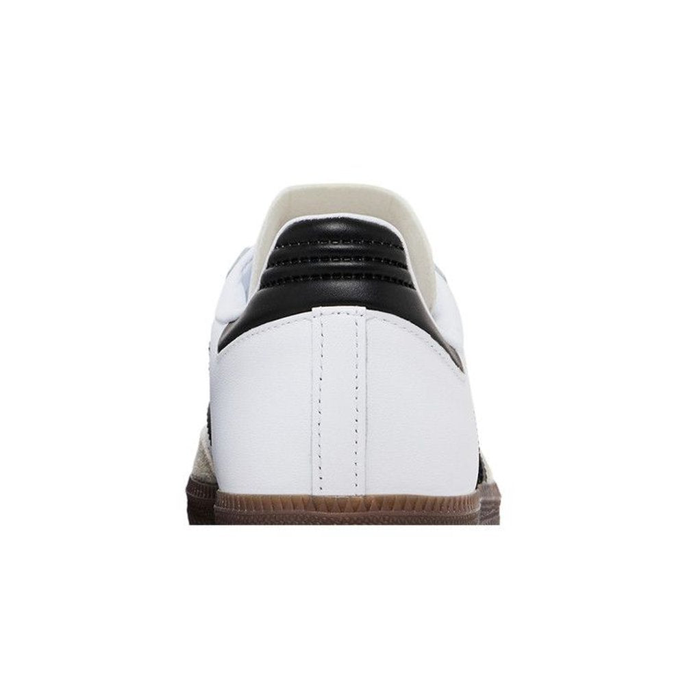 adidas Samba Indoor Cloud White Core Black Vivid Red – detail materiálu | Purekickz