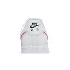 Nike Air Force 1 Low Just Do It White Noble Green Metallic Silver University Red – detail materiálu | Purekickz