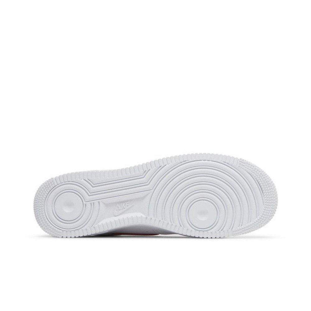 Nike Air Force 1 Low Just Do It White Noble Green Metallic Silver University Red – zadní pohled | Purekickz