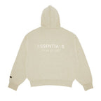 Fear of God Essentials Fleece Zip Up Hoodie Heather Stone