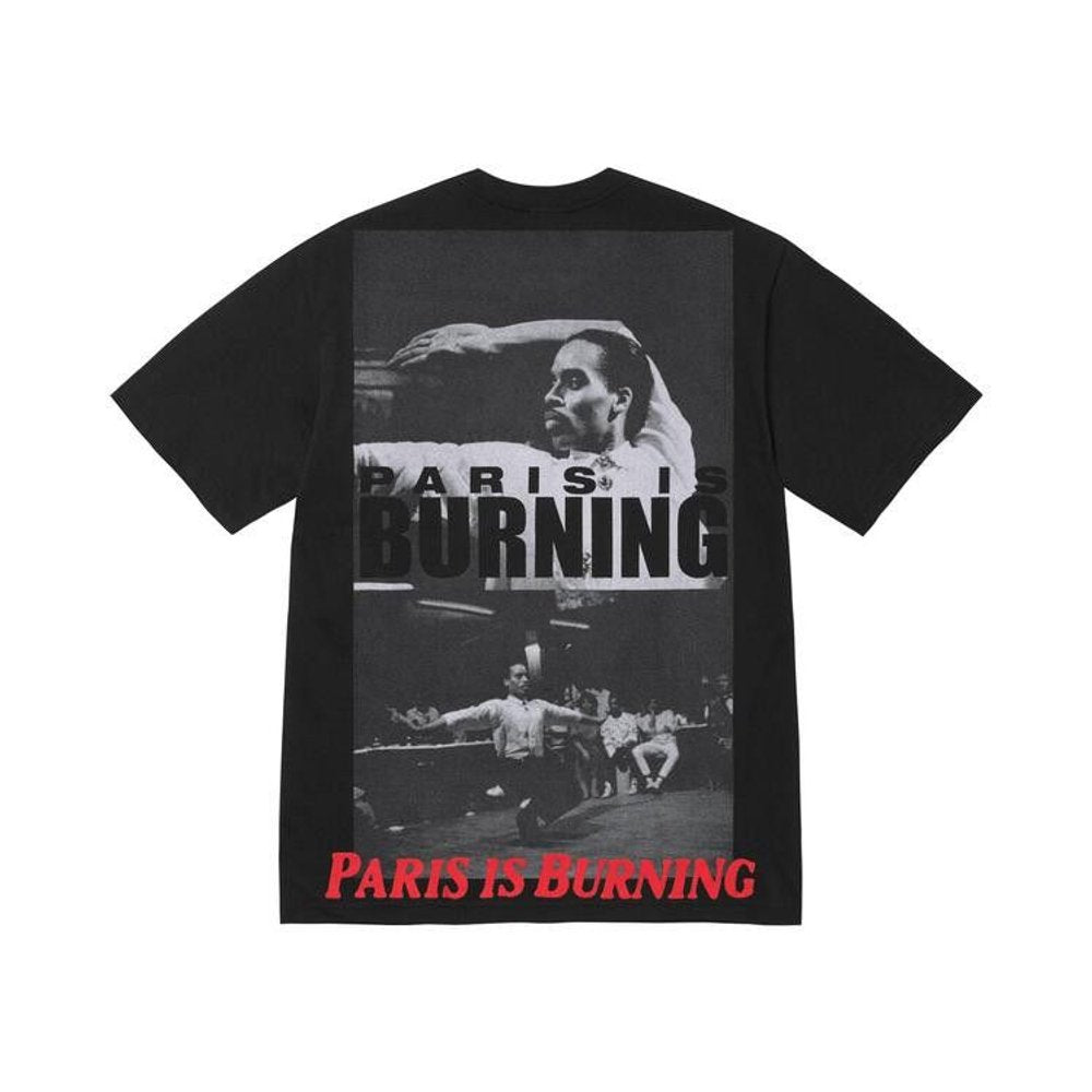 Supreme Paris Is Burning Tee Black – boční pohled | Purekickz