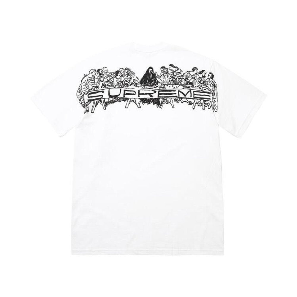 Supreme Supper Tee White – boční pohled | Purekickz