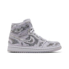 Jordan 1 Retro High OG Swarovski Vast Grey (W) – boční pohled | Purekickz