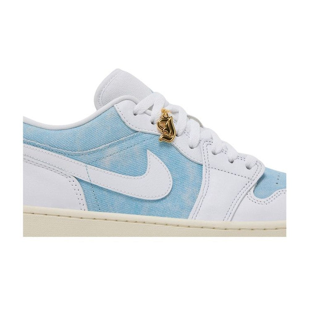 Jordan 1 Low SE Denim Worn Blue (W) – detail | Purekickz