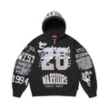 Supreme Warriors Appliqué Zip Up Hooded Sweatshirt Black – hlavní pohled | Purekickz
