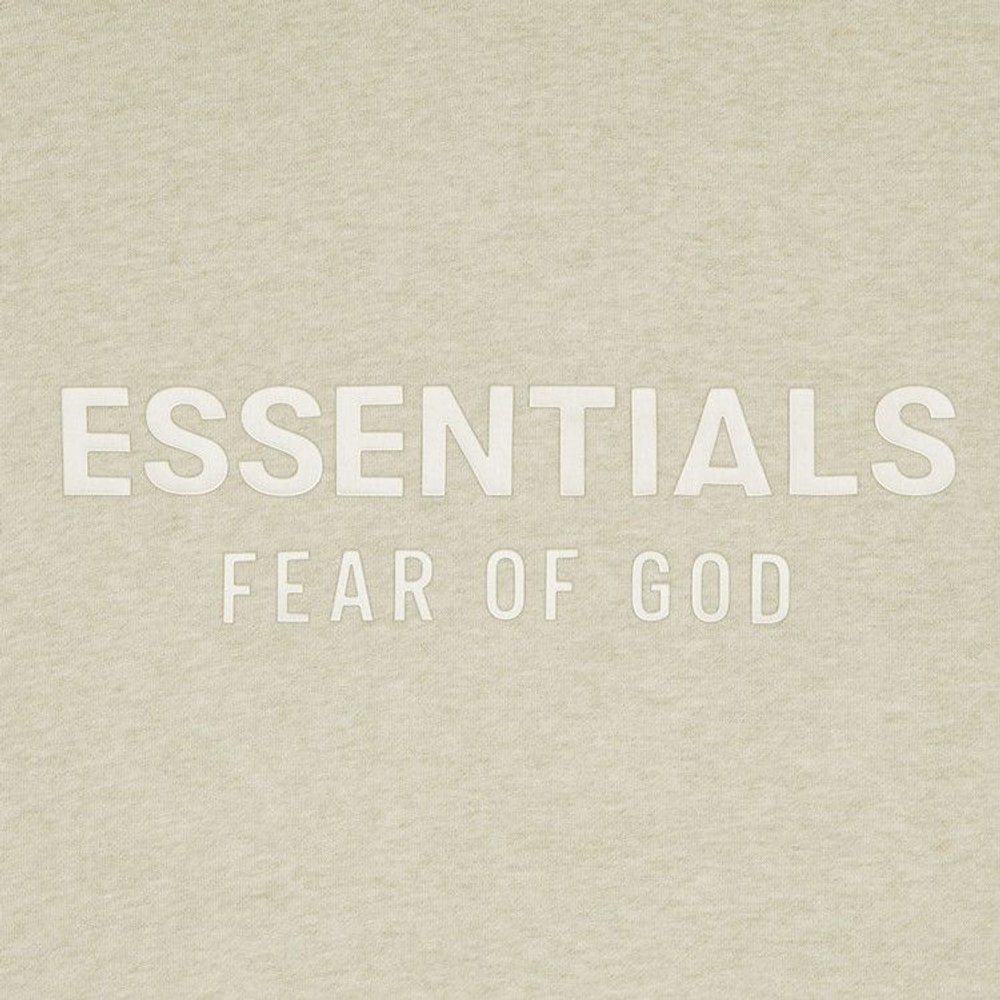 Fear of God Essentials Fleece Zip Up Hoodie Heather Stone