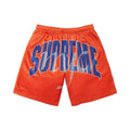 Supreme Rhinestone Mesh Short Orange – hlavní pohled | Purekickz