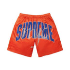 Supreme Rhinestone Mesh Short Orange – hlavní pohled | Purekickz