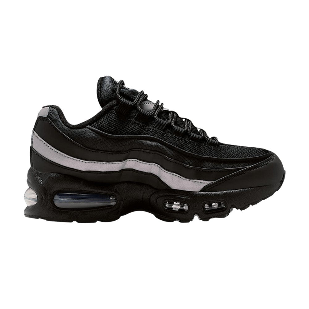 Nike Air Max 95 Black White Metallic Silver (GS)