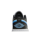 Wmns Air Jordan 1 Low Black University Blue – detail materiálu | Purekickz