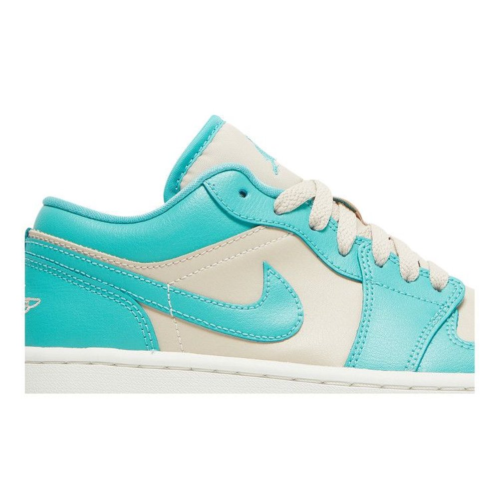Wmns Air Jordan 1 Low 'Tropical Teal Sandy Beige' – detail | Purekickz