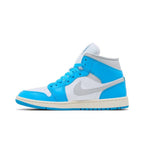 Wmns Air Jordan 1 Mid 'Dark Powder Blue' – hlavní pohled | Purekickz