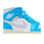 Wmns Air Jordan 1 Mid 'Dark Powder Blue' – detail | Purekickz